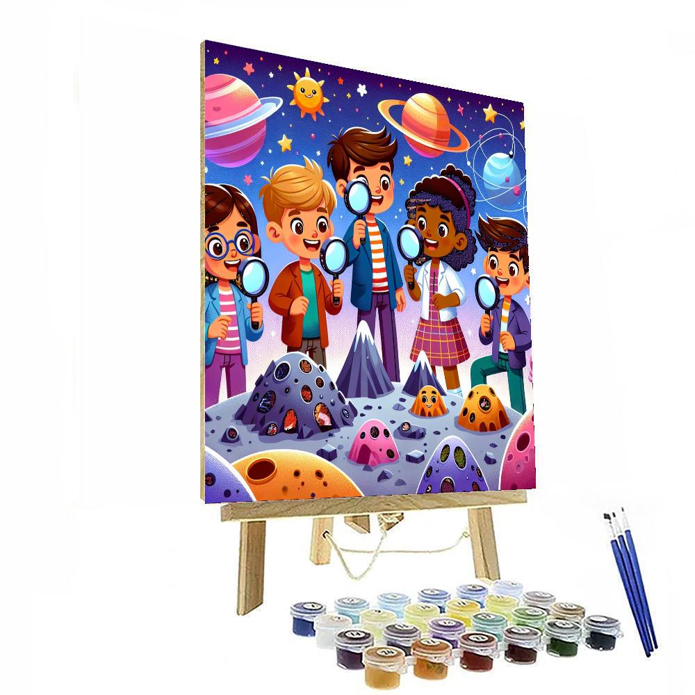 Space Detective Agency Numbered Painting Kits
