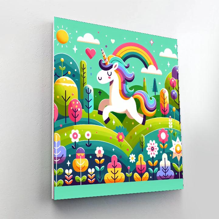 Unicorn's Utopia Number Painting