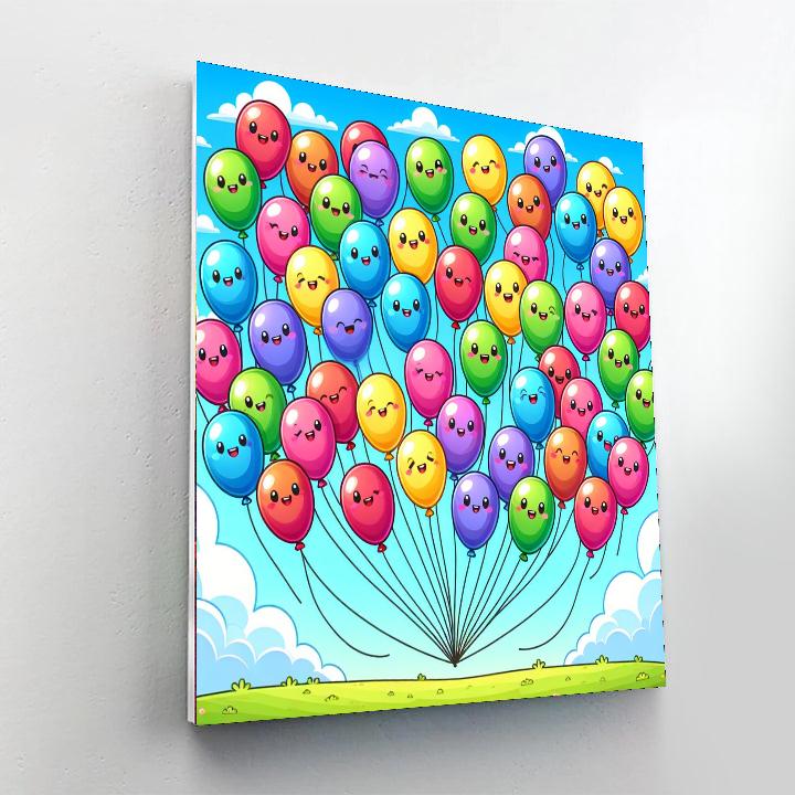 Brilliant Balloon Paint By Numbers Art