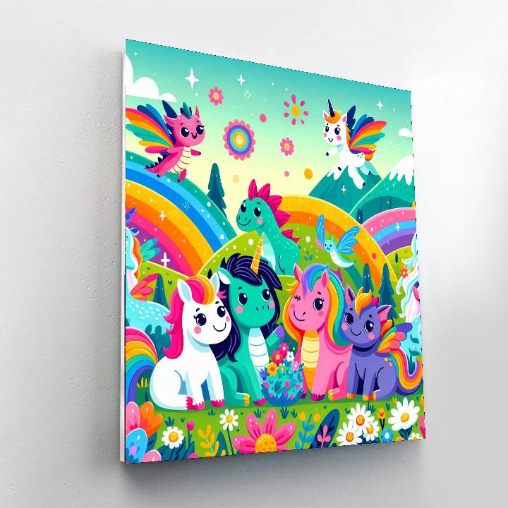 The Magical Creature Adventure DIY Paint By Numbers