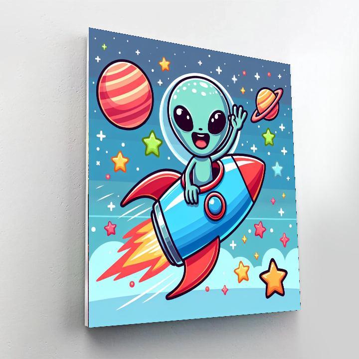 Cosmic Space Quest Paint By Numbers Art
