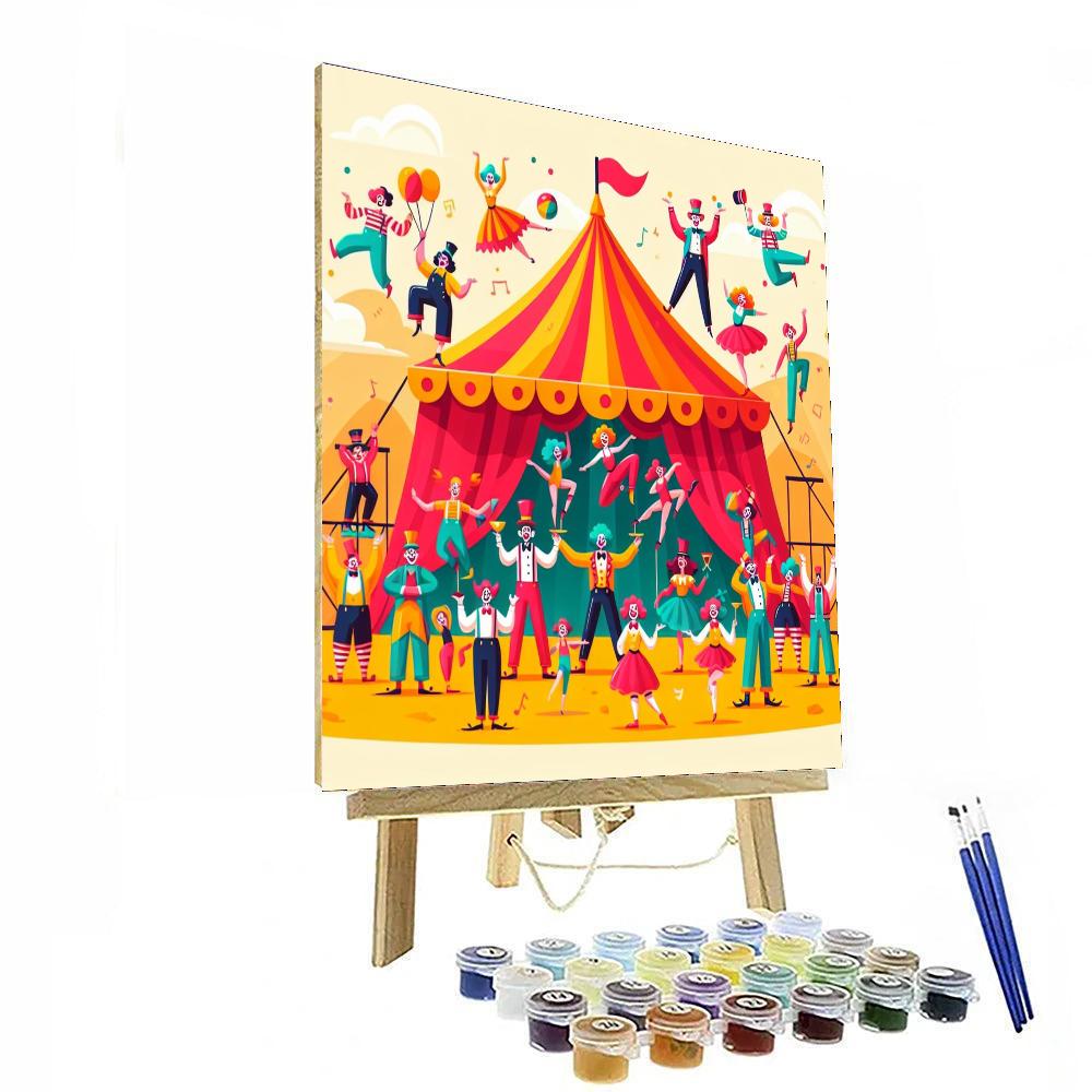 Circus Big Top Fun DIY Paint By Numbers