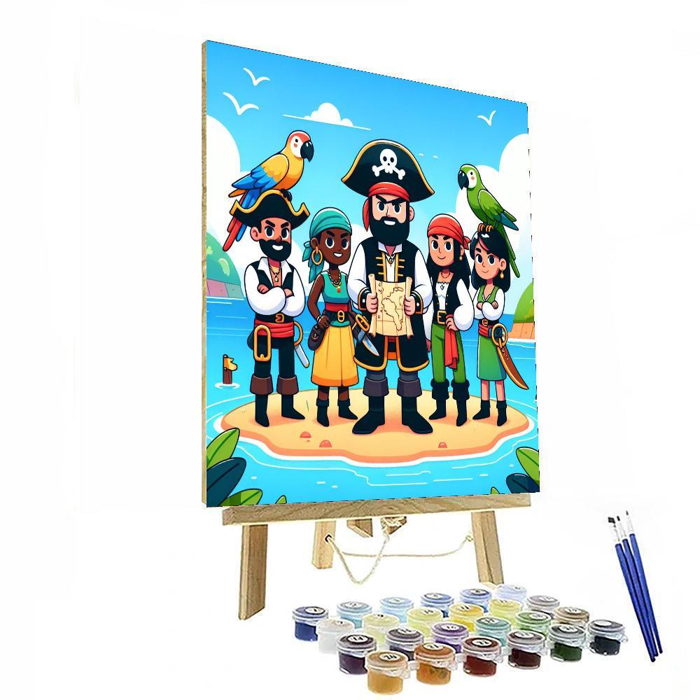 Pirate Island Escape DIY Paint By Numbers