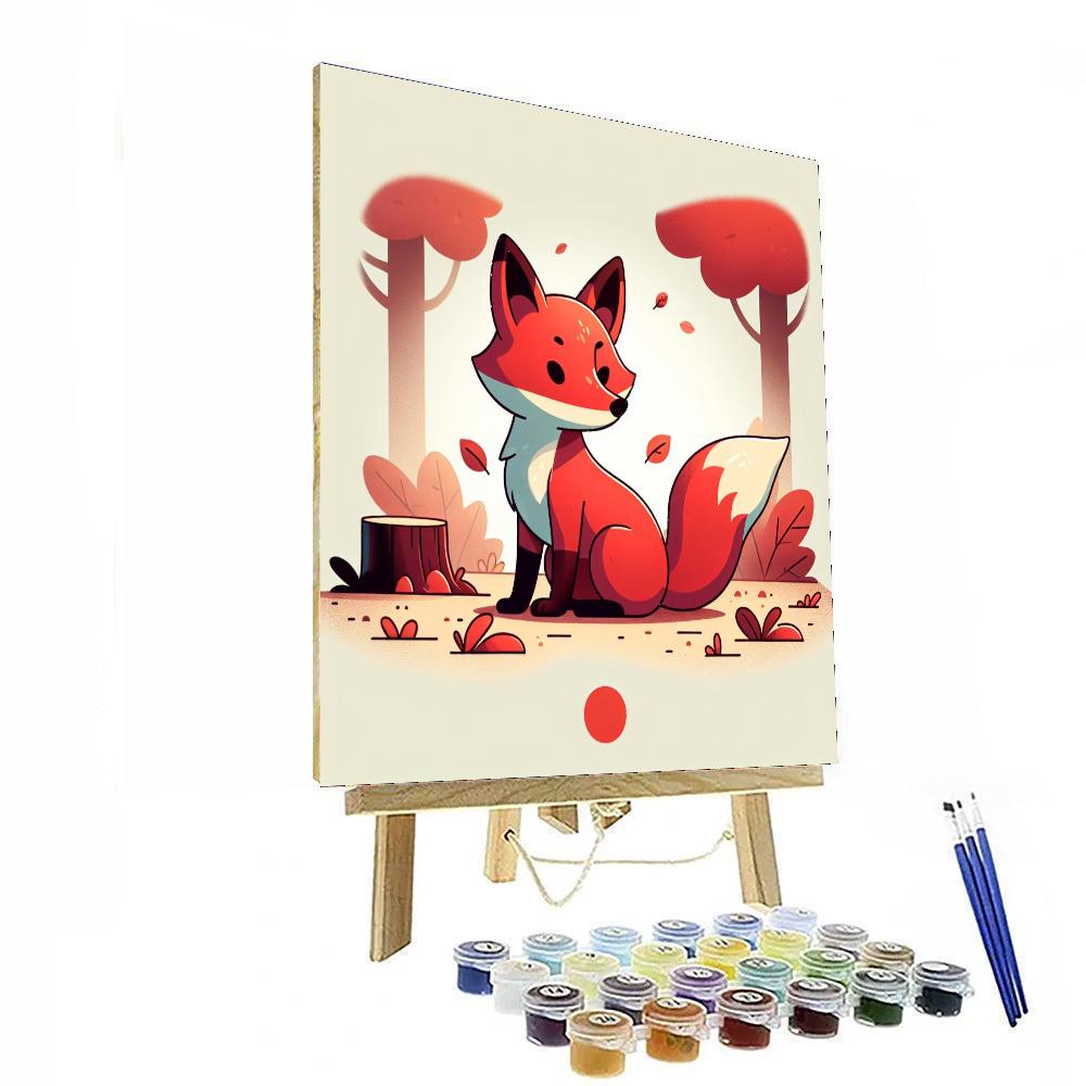 Radiant Red Fox Paint By Numbers Art