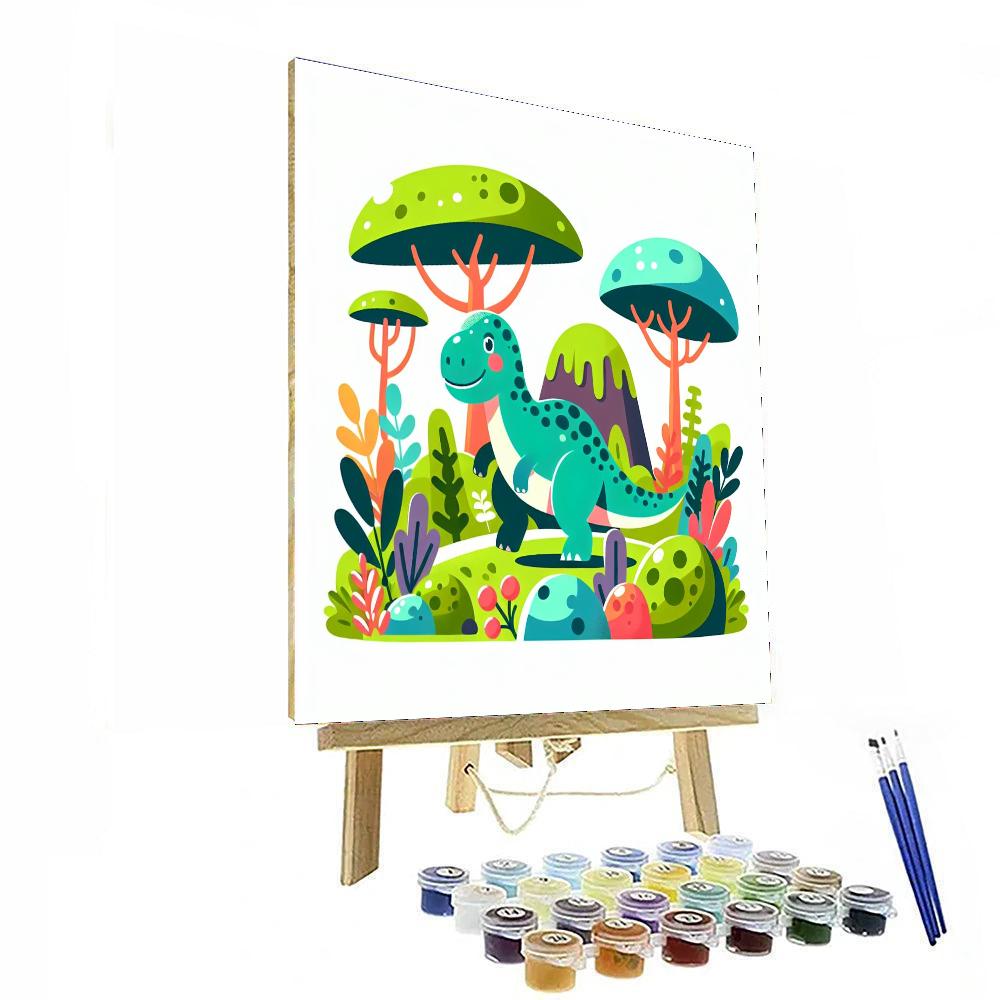 Dinosaurs' Dream DIY Paint By Numbers