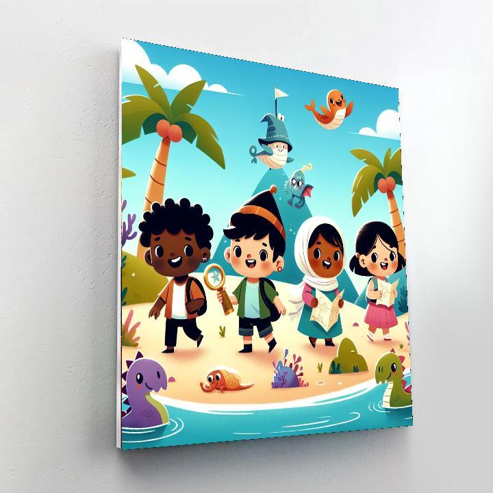 Magical Adventure Island Paint By Numbers