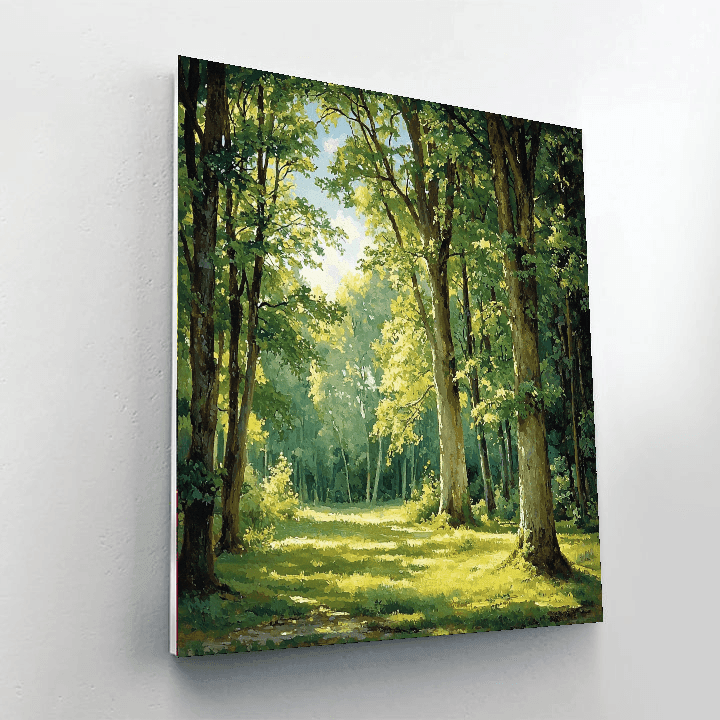 Caspar David Friedrich Inspired Nature's Embrace  Painting By Numbers Kit