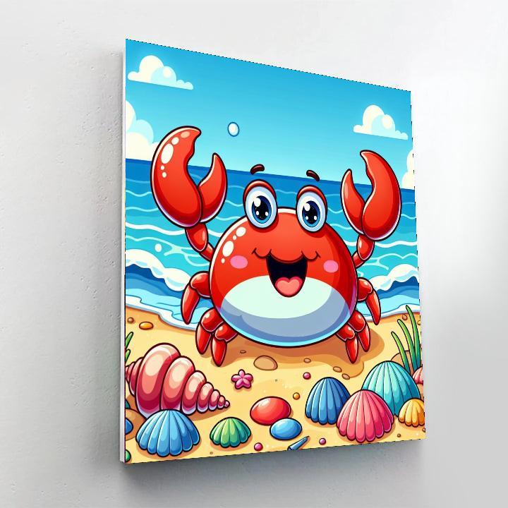 Cheery Crab Painting Number Kit