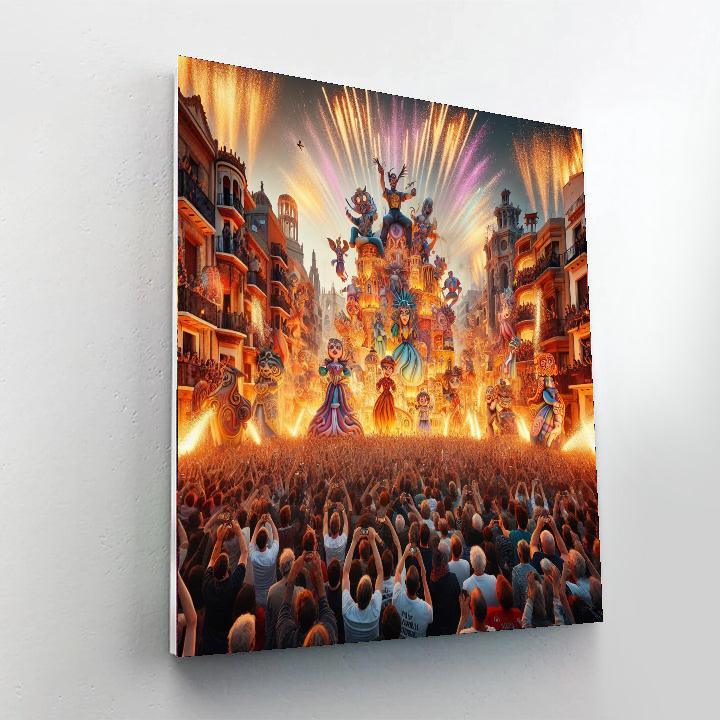 Las Fallas De Valencia - Spain Painting By Numbers Kit
