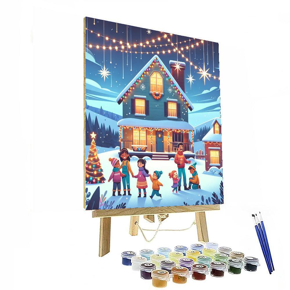 Cozy Holiday Home Paint By Numbers Kits