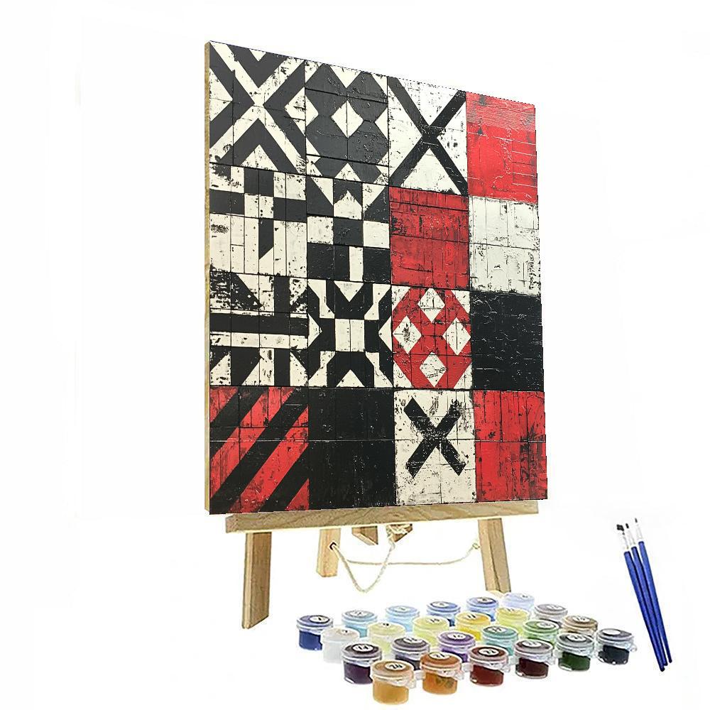 Banksy Inspired Patterns Of Resistance  Number Painting