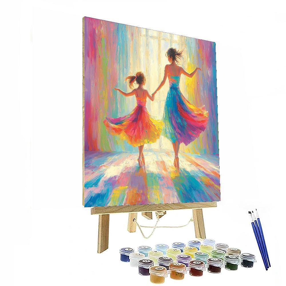 Mothers And Daughters Dancing Numbered Painting Kits