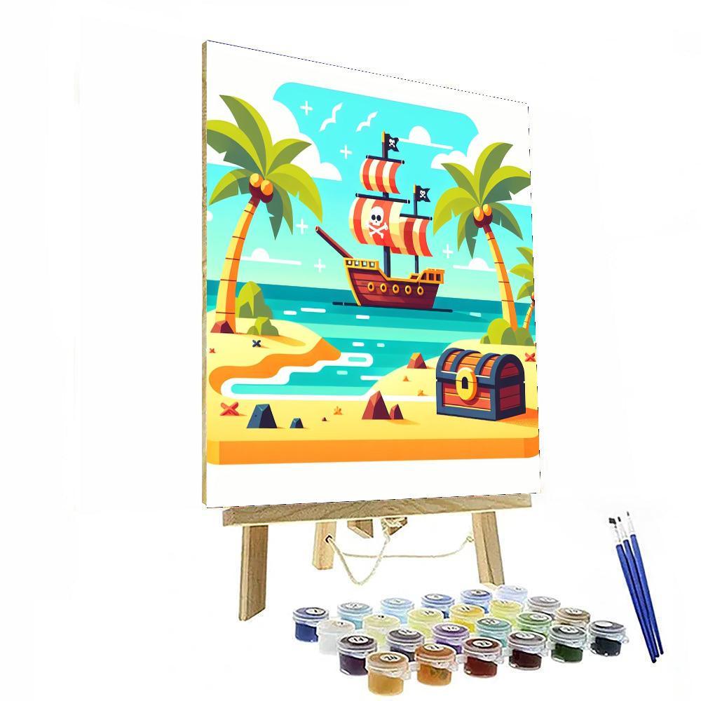 Pirate Island DIY Paint By Numbers