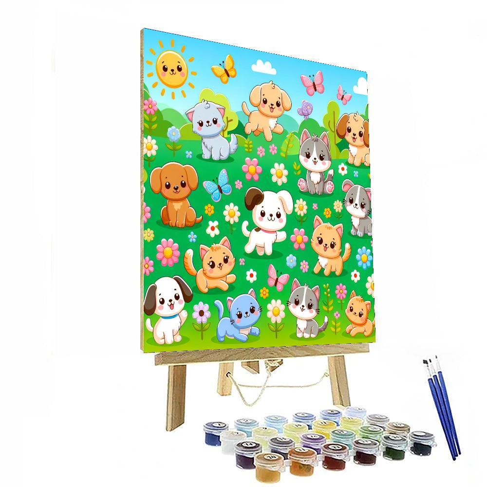 Cuddly Friends Numbered Painting Kits