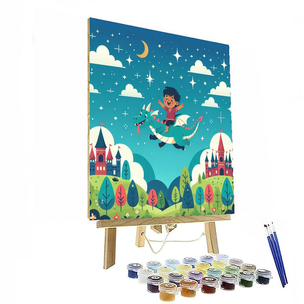 Adventure To Dragon Land Painting Number Kit