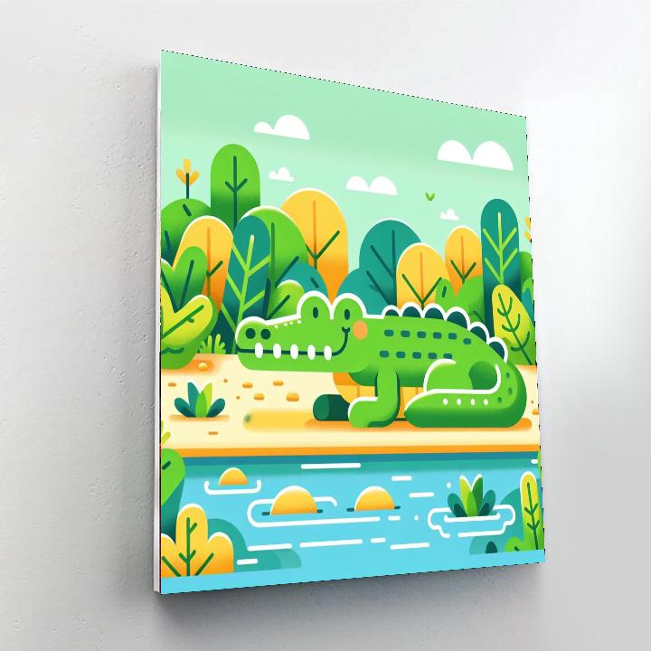 Clever Crocodile Creek Painting Number Kit