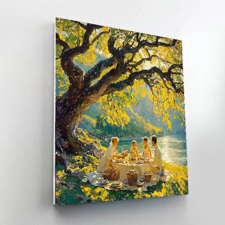 Family Picnic Day Paint By Numbers Kits