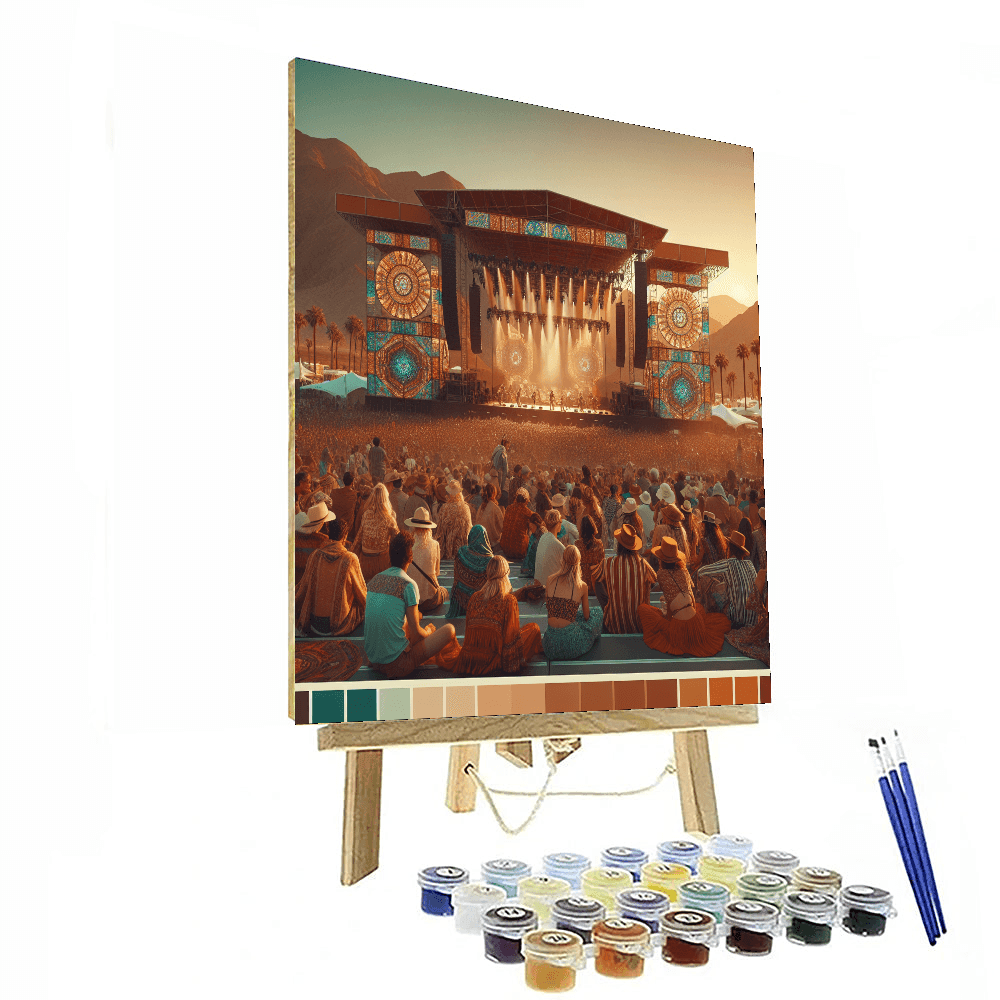 Coachella Valley Music And Arts Festival - California Paint By Color