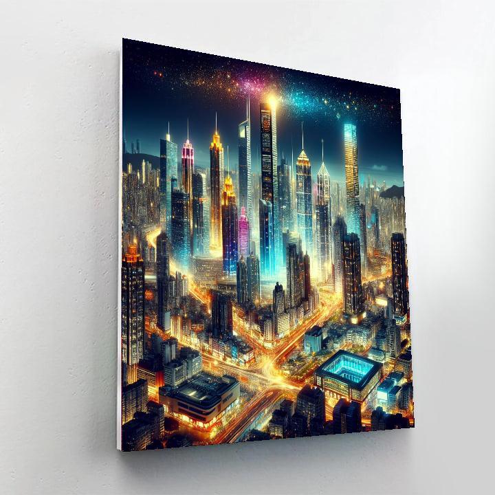 Ethereal Cityscape Paint By Numbers Art