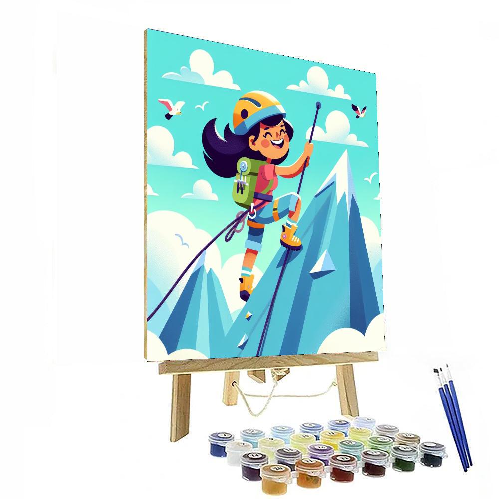 Mountain Climber's Dream DIY Paint By Numbers
