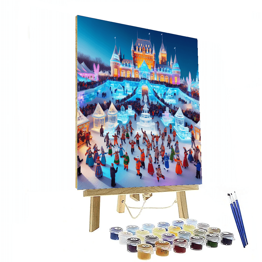 Winter Carnival - Quebec City, Canada Paint By Numbers Kits