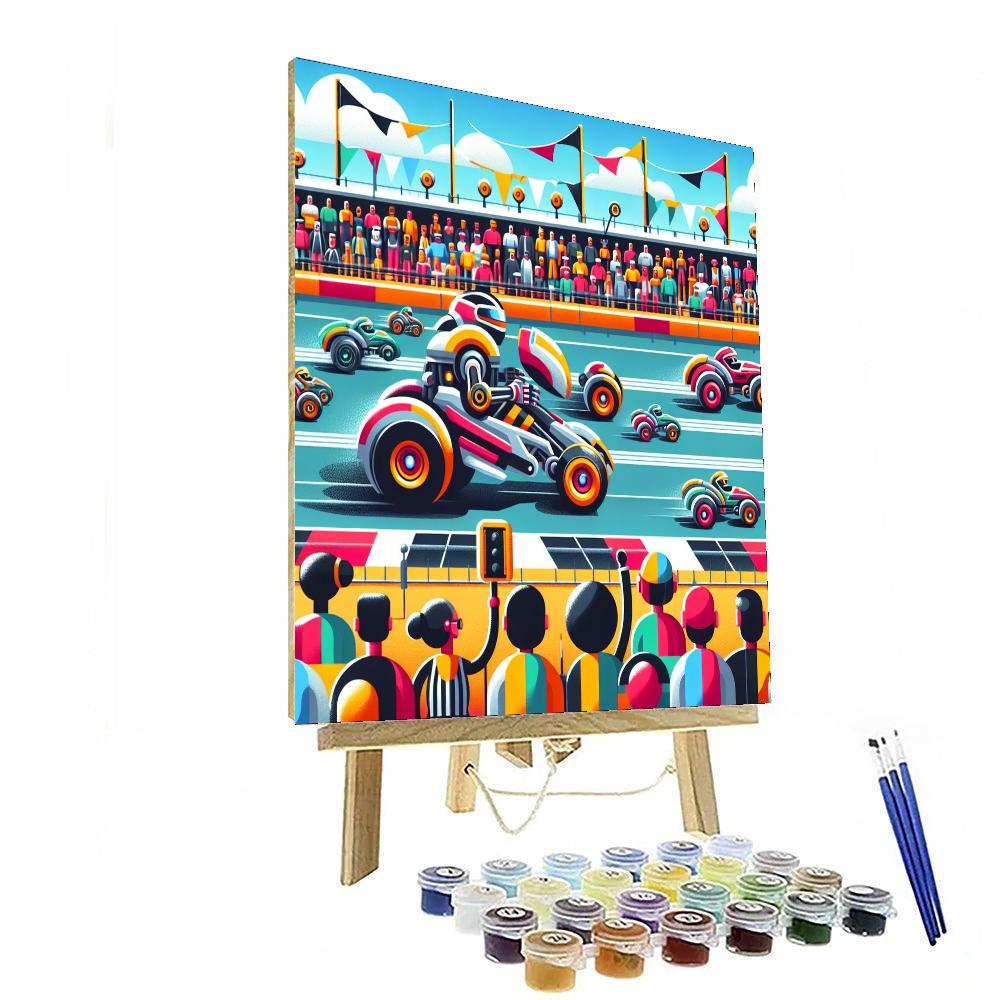 Robot Race Painting Number Kit