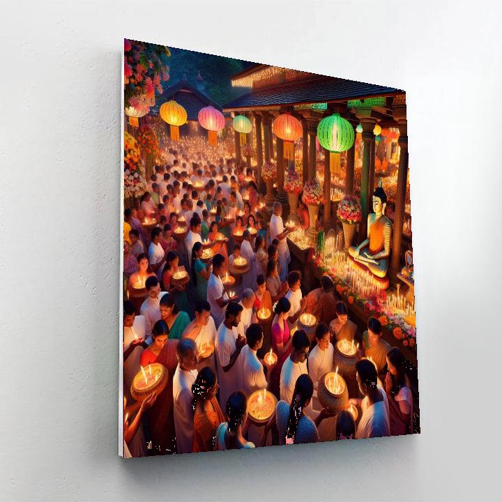 Wesak Festival - Sri Lanka Numbered Painting Kits