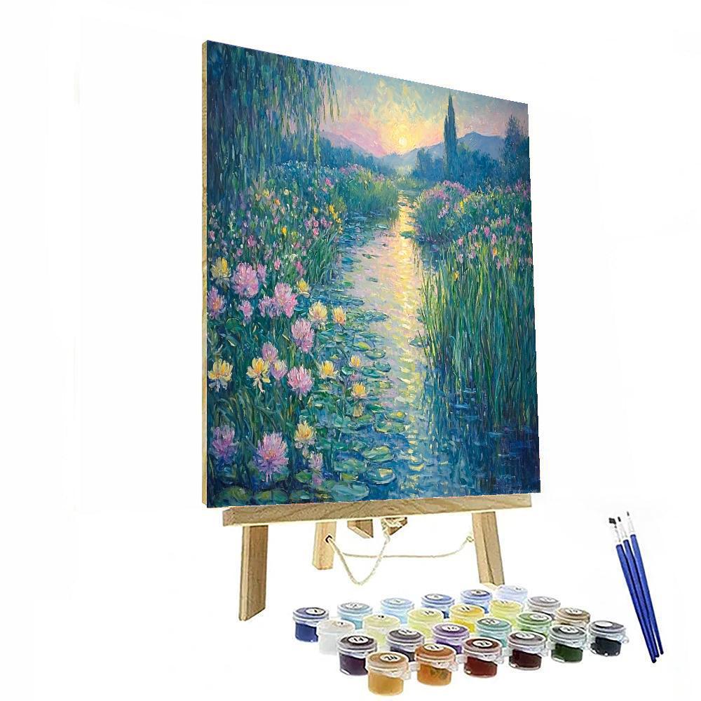 Claude Monet Inspired Monet's Floral Harmony  Paint By Numbers Kits