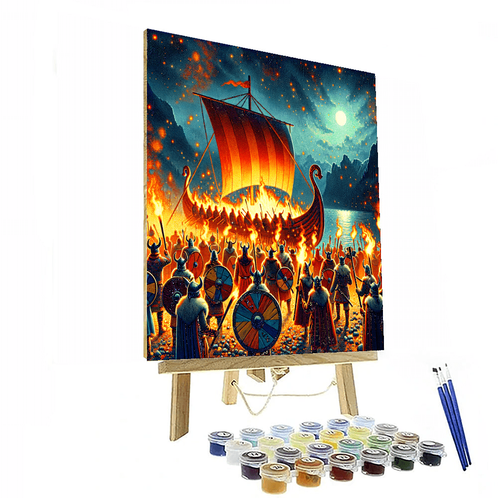 Up Helly Aa Fire Festival - Shetland, Scotland Number Painting