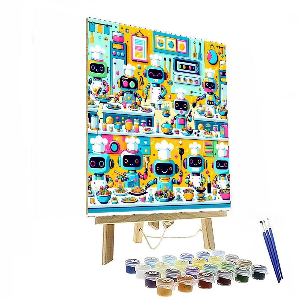Robot Chef Extravaganza Paint By Color