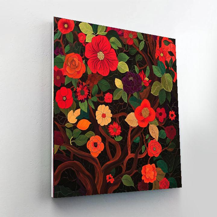 Frida Kahlo Inspired Healing Roots  Paint By Color