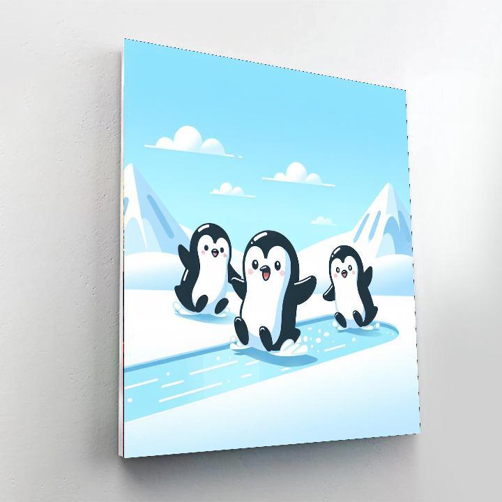 Peppy Penguins Numbered Painting Kits