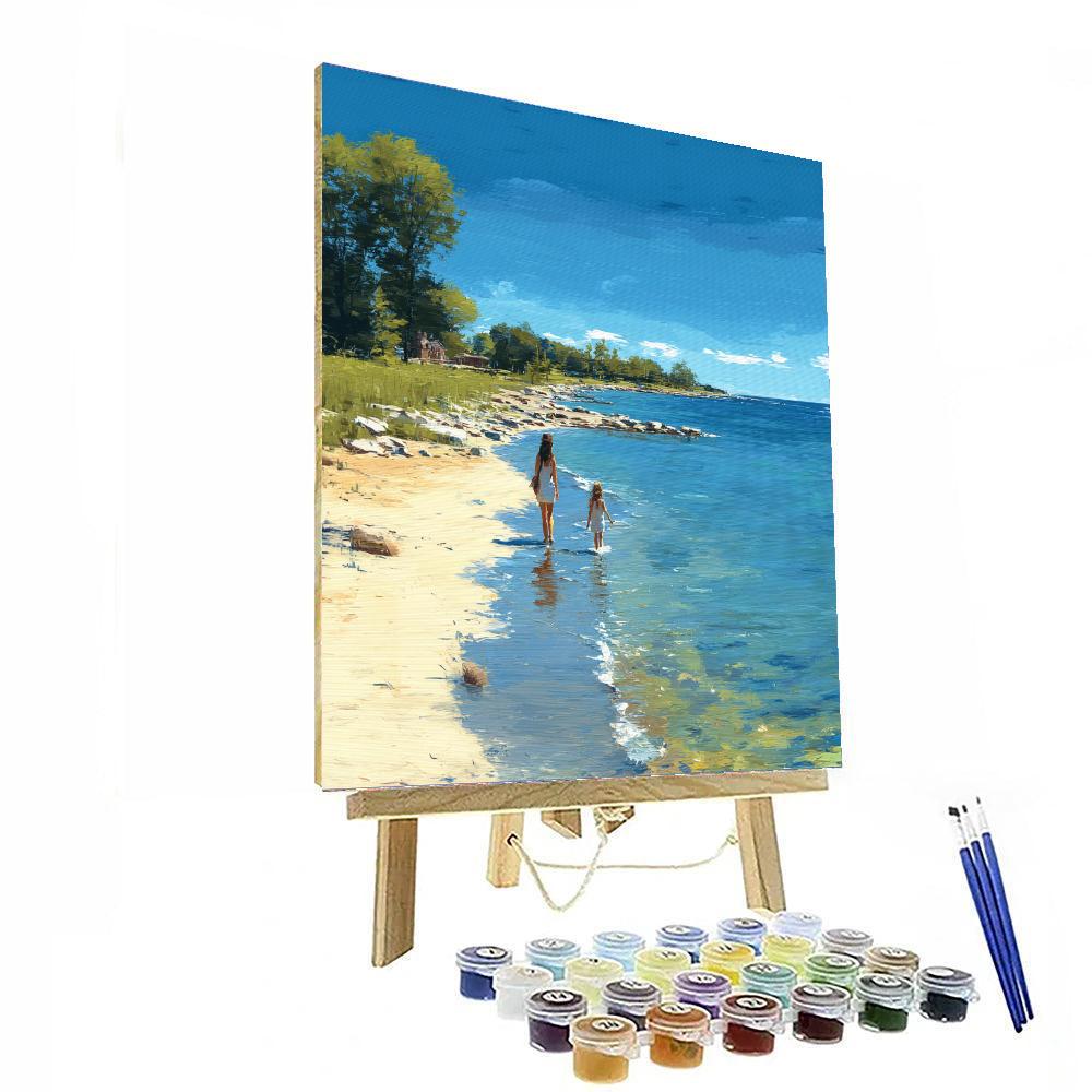 Cherished Memories By The Sea Painting Number Kit