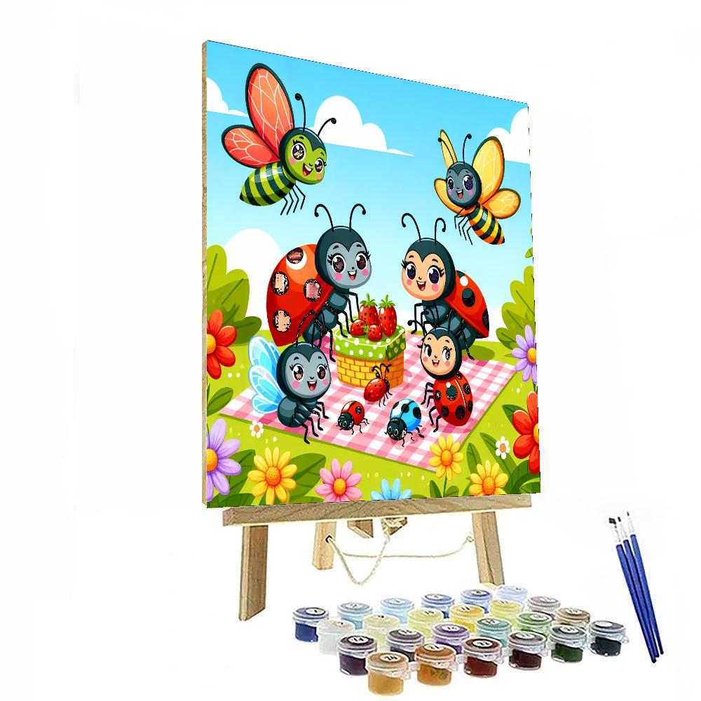Colorful Bug Adventures Paint By Numbers