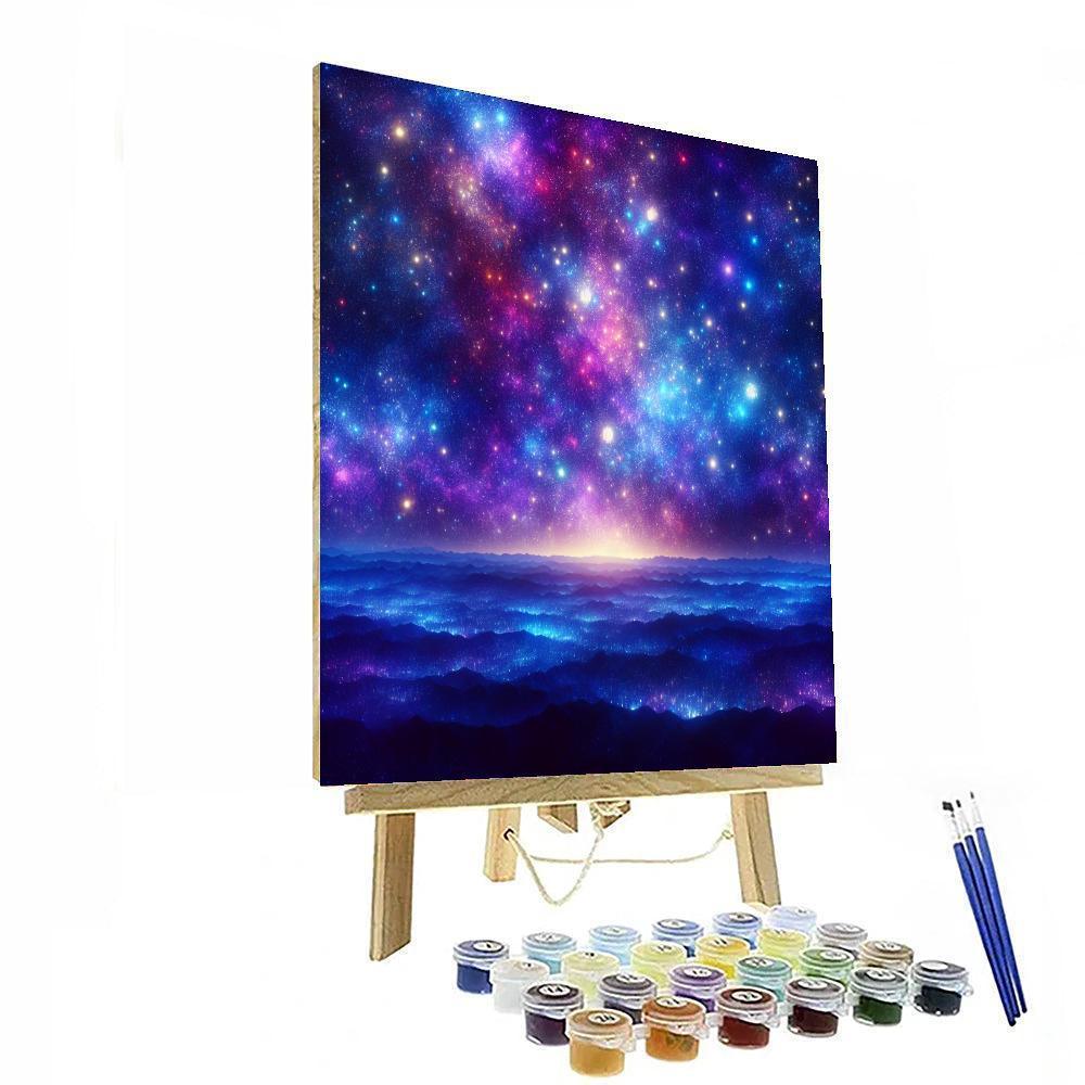 Luminous Night Skies Number Painting