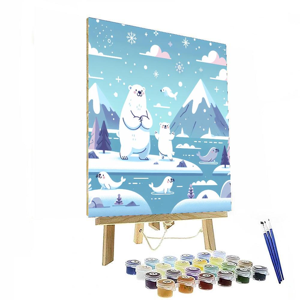 Jolly Polar Bear Expedition Paint By Color