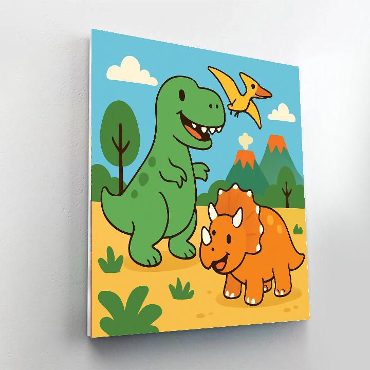 Wacky Dinosaur Adventure Paint By Color