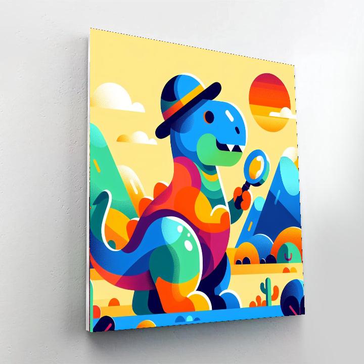 Friendly Dinosaur Explorer Painting By Numbers Kit