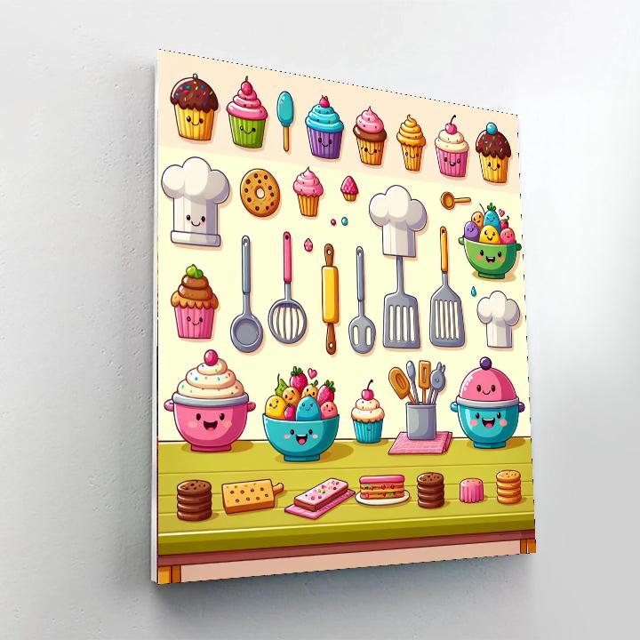 Creative Kitchen Painting Number Kit