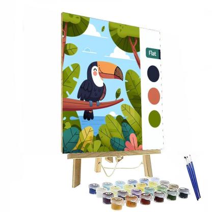 Friendly Jungle DIY Paint By Numbers