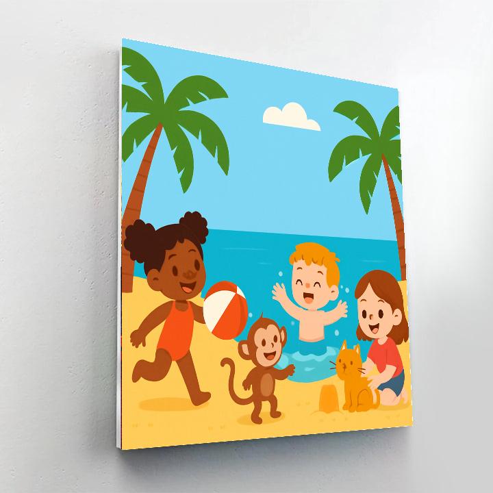 Playful Island Retreat Painting By Numbers Kit