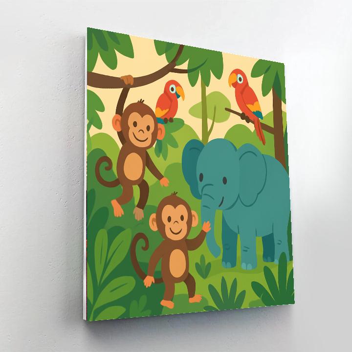 Jungle Pals Numbered Painting Kits