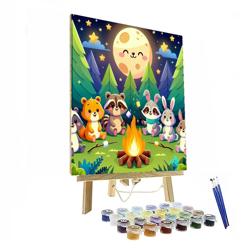 Adventurous Animal Campers Paint By Color