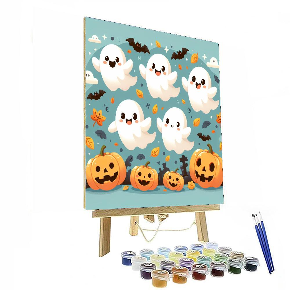 Friendly Ghosts Paint By Number