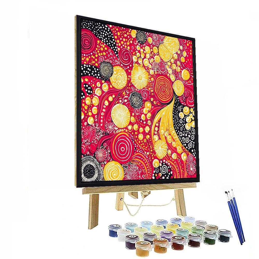 Yayoi Kusama Inspired Whimsical Infinity Loops  Paint By Number