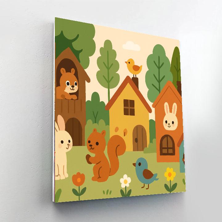 Miniature Animal Kingdom Painting By Numbers Kit