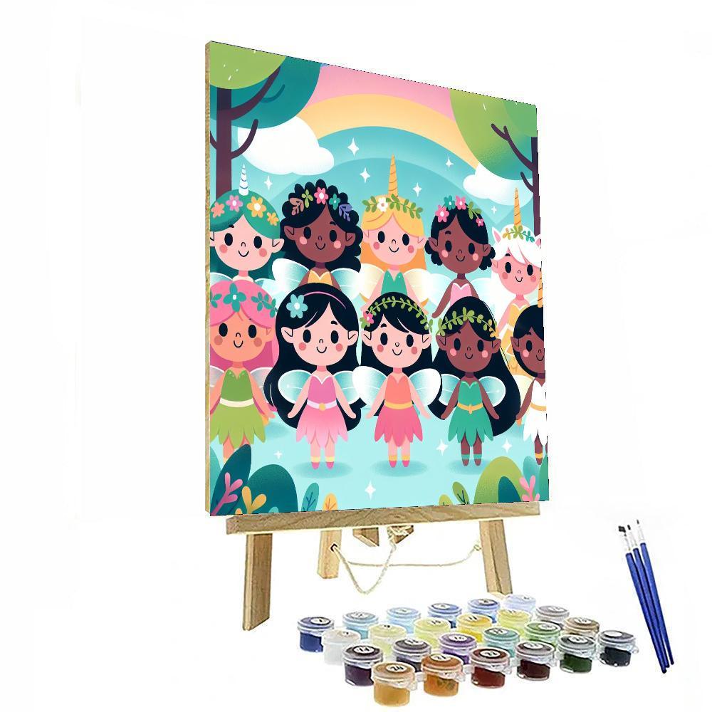 Fairy Tale Magic Forest Paint By Numbers Art