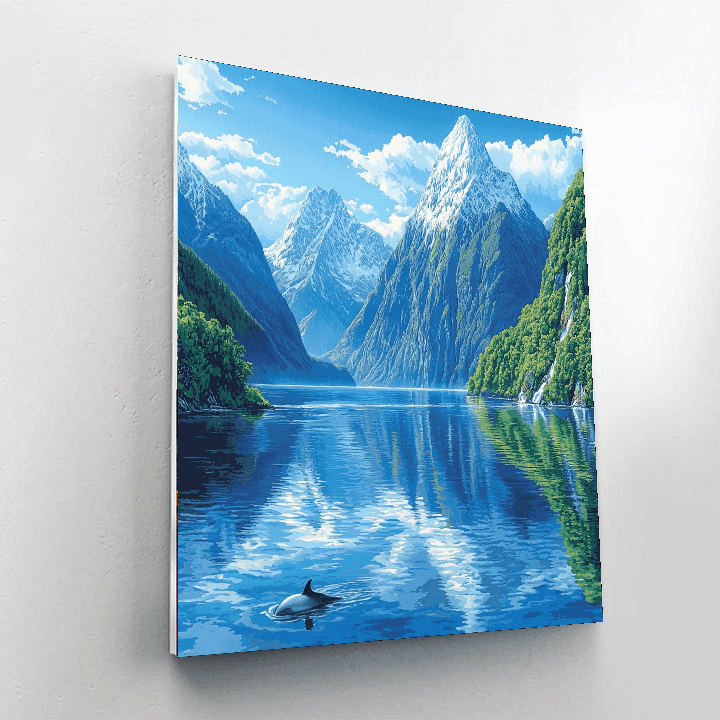 Fiordland National Park - Southland, New Zealand Numbered Painting Kits