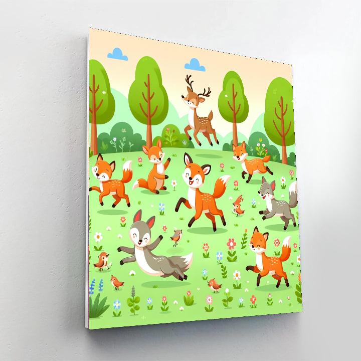 Frolicking Fauna Numbered Painting Kits