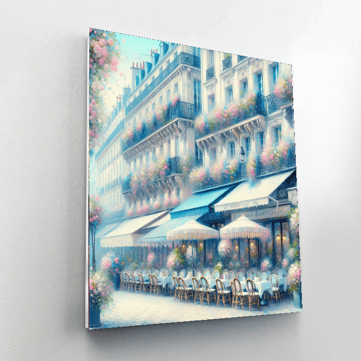 Charming Parisian Streets Number Painting